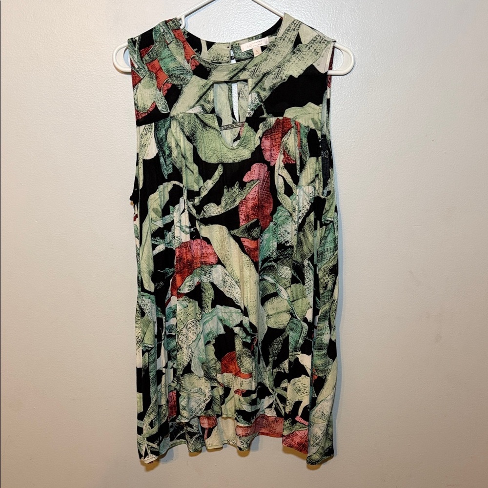 LC Lauren Conrad Multicolor Abstract Sleeveless Tunic or Mini Dress